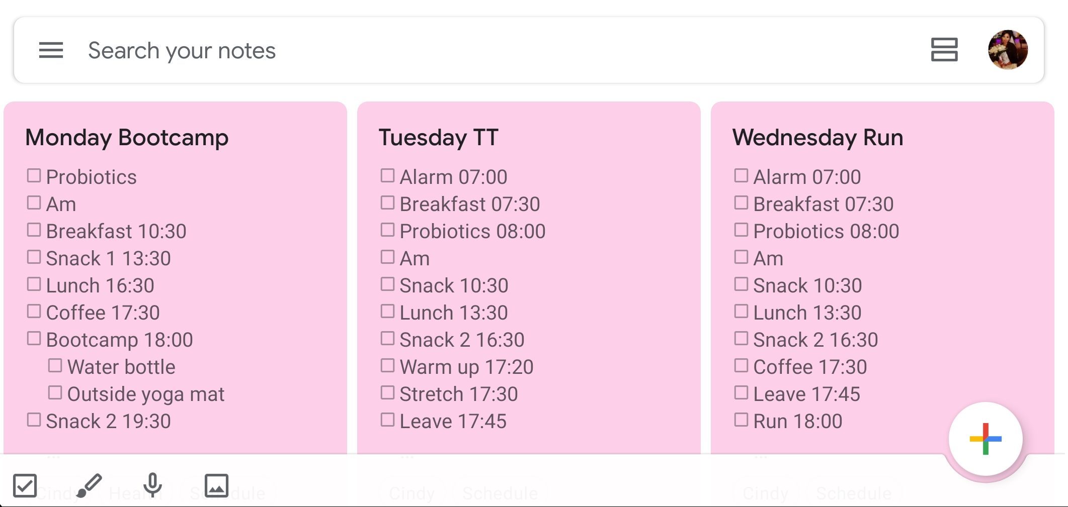Google-Keep-Schedule-e1583413423705 Goal Setting 2023