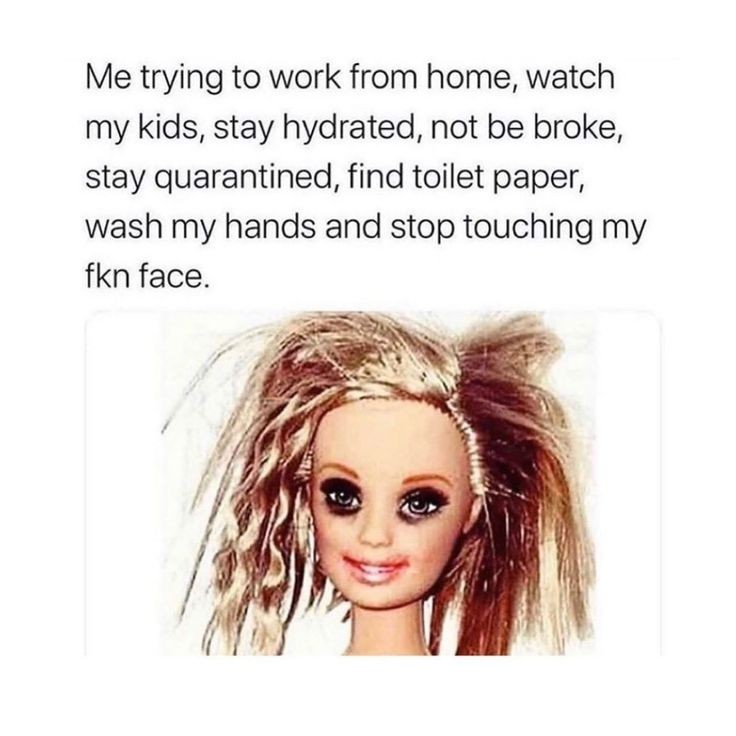 work-from-home-broken-barbie Covid 19 in SA